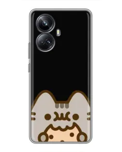 Чохол для Realme 10 Pro Plus з картинкою «Пушин на чорному» Чохол для Realme 10 Pro Plus з картинкою «Пушин на чорному»