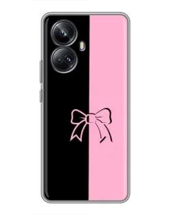 Чехол для Realme 10 Pro Plus с картинкой «Половинки банта»