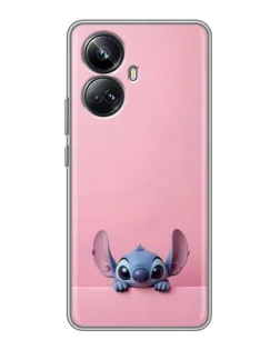 Чехол для Realme 10 Pro Plus с картинкой «Stitch выглядывает»