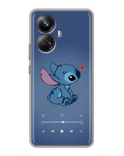 Чехол для Realme 10 Pro Plus с картинкой «Музыкальный Stitch»