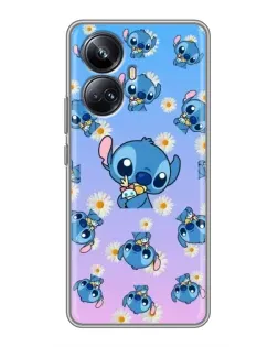 Чехол для Realme 10 Pro Plus с картинкой «Паттерн со Стичем»