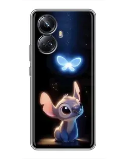 Чехол для Realme 10 Pro Plus с картинкой «Сияющий Стич»