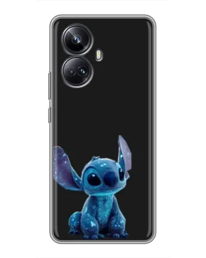 Чехол для Realme 10 Pro Plus с картинкой «Стич на черном» Чехол для Realme 10 Pro Plus с картинкой «Стич на черном»
