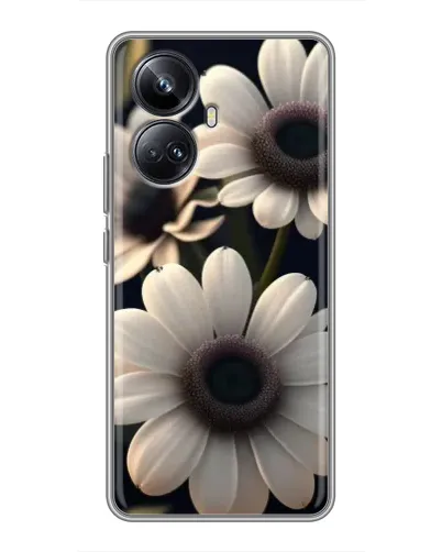 Чехол для Realme 10 Pro Plus с картинкой «Белые маргаритки макро» Чехол для Realme 10 Pro Plus с картинкой «Белые маргаритки макро»