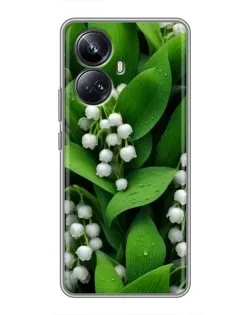 Чехол для Realme 10 Pro Plus с картинкой «Ландыши в зелени»