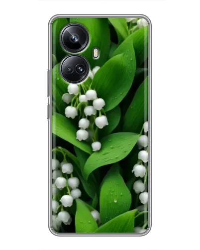 Чехол для Realme 10 Pro Plus с картинкой «Ландыши в зелени» Чехол для Realme 10 Pro Plus с картинкой «Ландыши в зелени»