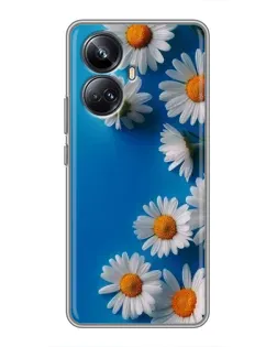 Чехол для Realme 10 Pro Plus с картинкой «Белоснежные маргаритки»