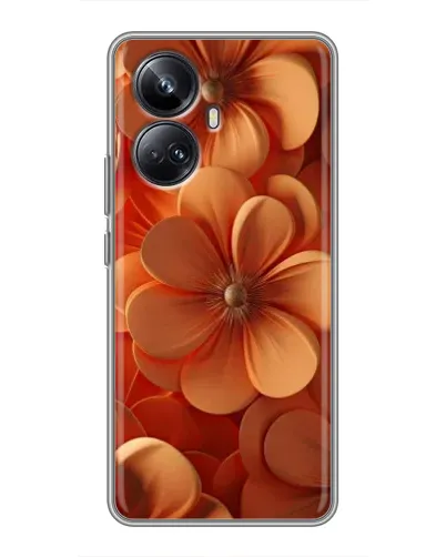 Чехол для Realme 10 Pro Plus с картинкой «Оранжевый макро цветок» Чехол для Realme 10 Pro Plus с картинкой «Оранжевый макро цветок»