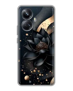 Чехол для Realme 10 Pro Plus с картинкой «Черный лотос»