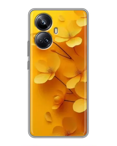 Чехол для Realme 10 Pro Plus с картинкой «Золотые лепестки» Чехол для Realme 10 Pro Plus с картинкой «Золотые лепестки»