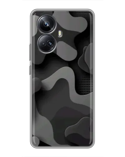 Чехол для Realme 10 Pro Plus с картинкой «Темный абстрактный камуфляж» Чехол для Realme 10 Pro Plus с картинкой «Темный абстрактный камуфляж»