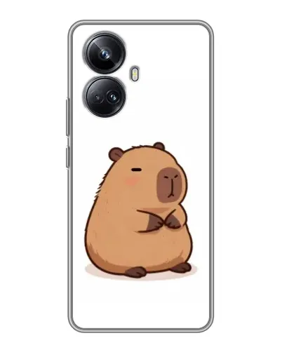 Чехол для Realme 10 Pro Plus с картинкой «Толстенькая капибара»