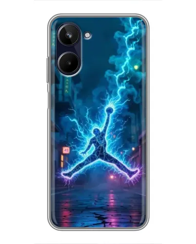 Чехол для Realme 10 с картинкой «Jordan Gold Jumpman»