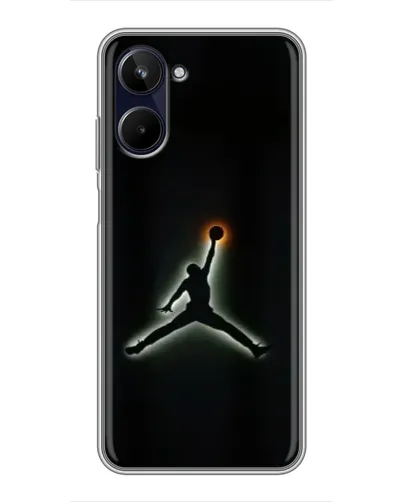 Чехол для Realme 10 с картинкой «Jordan Gradient Logo»