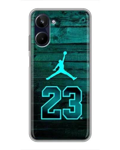 Чехол для Realme 10 с картинкой «Jordan Cyan 23»