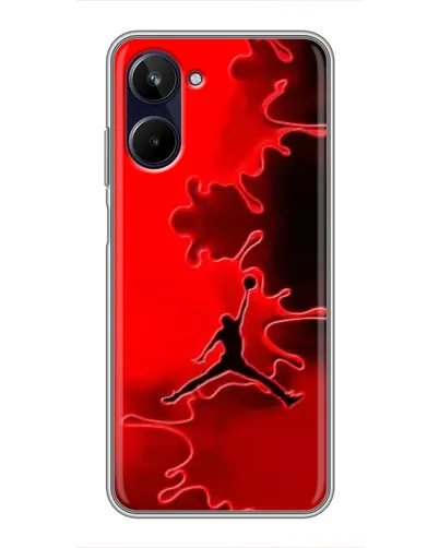 Чехол для Realme 10 с картинкой «Jordan Red Smoke»