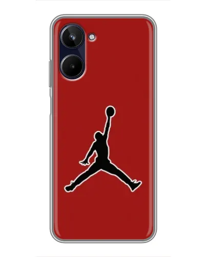 Чехол для Realme 10 с картинкой «Jordan Red Back»