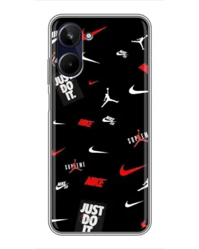 Чехол для Realme 10 с картинкой «Nike Mix Pattern»