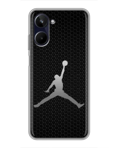 Чехол для Realme 10 с картинкой «Jordan Dark Carbon»