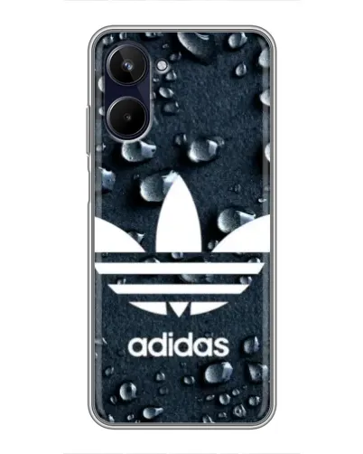 Чохол для Realme 10 з картинкою «Adidas Trefoil Blue»