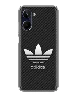 Чохол для Realme 10 з картинкою «Adidas Карбонова текстура»
