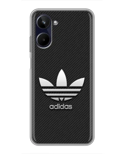 Чохол для Realme 10 з картинкою «Adidas Карбонова текстура»