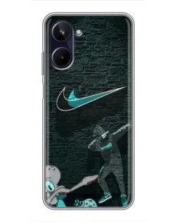 Чохол для Realme 10 з картинкою «Спортивний арт Nike»