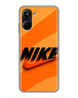 Чохол для Realme 10 з картинкою «Помаранчевий драйв Nike»