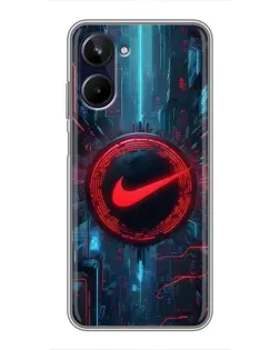 Чохол для Realme 10 з картинкою «Техногенний стиль Nike»