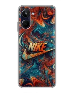 Чохол для Realme 10 з картинкою «Nike в абстракції»