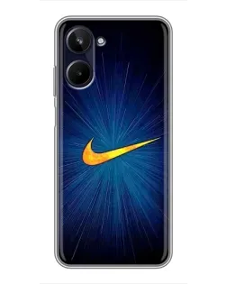 Чохол для Realme 10 з картинкою «Синій пульс Nike»