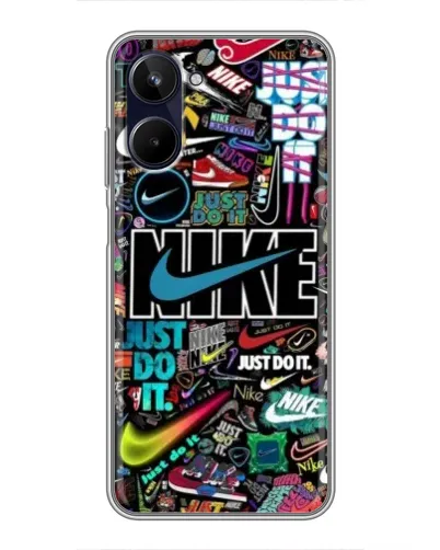 Чехол для Realme 10 с картинкой «Яркий коллаж Nike» Чехол для Realme 10 с картинкой «Яркий коллаж Nike»