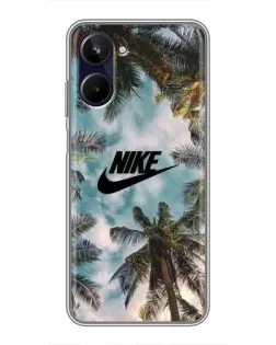 Чохол для Realme 10 з картинкою «Тропічний принт Nike»