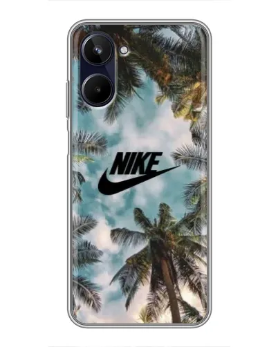 Чохол для Realme 10 з картинкою «Тропічний принт Nike» Чохол для Realme 10 з картинкою «Тропічний принт Nike»