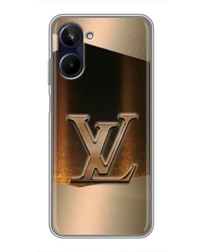 Чехол для Realme 10 с картинкой «LV — золотое сияние»
