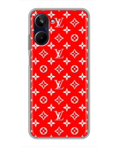 Чехол для Realme 10 с картинкой «Яркий паттерн LV»