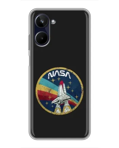 Чехол для Realme 10 с картинкой «NASA — эмблема миссии» Чехол для Realme 10 с картинкой «NASA — эмблема миссии»