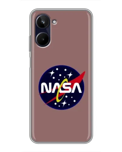Чехол для Realme 10 с картинкой «NASA — ретро космос» Чехол для Realme 10 с картинкой «NASA — ретро космос»