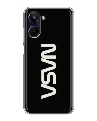 Чехол для Realme 10 с картинкой «NASA — вертикальный логотип» Чехол для Realme 10 с картинкой «NASA — вертикальный логотип»