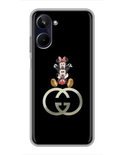 Чехол для Realme 10 с картинкой «Минни Маус на лого» Чехол для Realme 10 с картинкой «Минни Маус на лого»