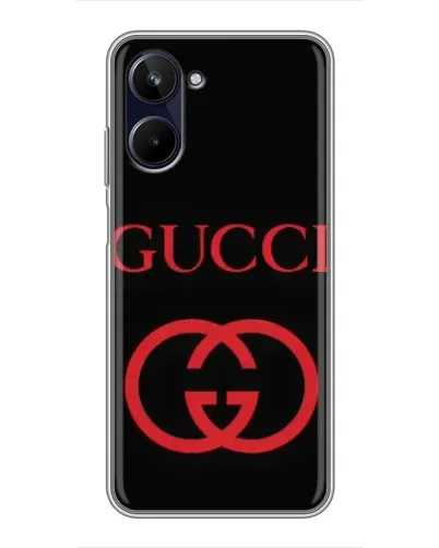 Чехол для Realme 10 с картинкой «Gucci — красный логотип» Чехол для Realme 10 с картинкой «Gucci — красный логотип»