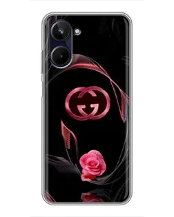 Чохол для Realme 10 з картинкою «Gucci — неонова троянда»