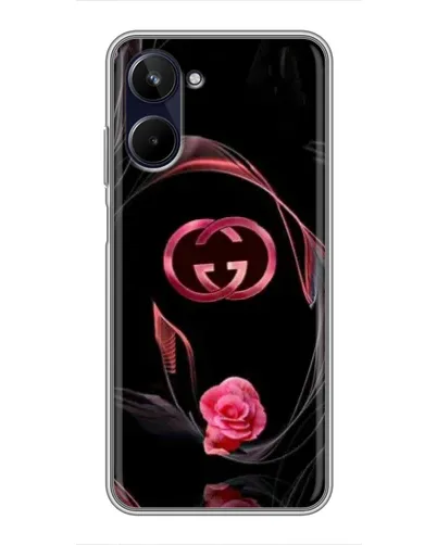 Чехол для Realme 10 с картинкой «Gucci — неоновая роза» Чехол для Realme 10 с картинкой «Gucci — неоновая роза»
