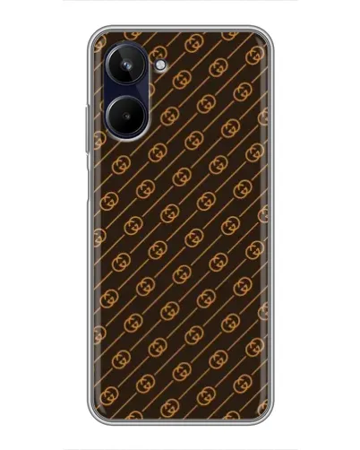 Чехол для Realme 10 с картинкой «Gucci — золотые диагонали» Чехол для Realme 10 с картинкой «Gucci — золотые диагонали»