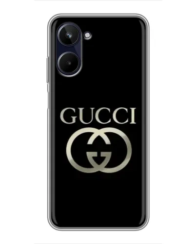 Чехол для Realme 10 с картинкой «Gucci — золото на черном» Чехол для Realme 10 с картинкой «Gucci — золото на черном»