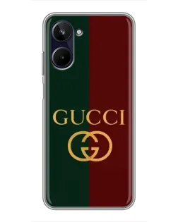 Чохол для Realme 10 з картинкою «Gucci — темно-зелений градієнт»