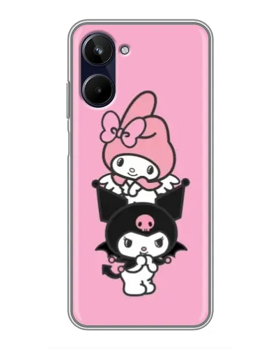 Чехол для Realme 10 с картинкой «My Melody и Kuromi»