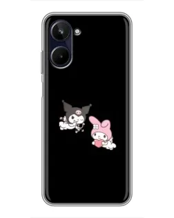 Чехол для Realme 10 с картинкой «My Melody и Kuromi» Чехол для Realme 10 с картинкой «My Melody и Kuromi»