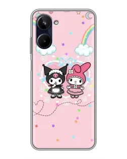 Чехол для Realme 10 с картинкой «My Melody и Kuromi» Чехол для Realme 10 с картинкой «My Melody и Kuromi»