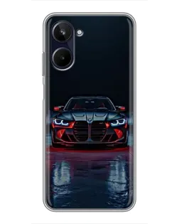 Чохол для Realme 10 з картинкою «BMW на мокрій дорозі»